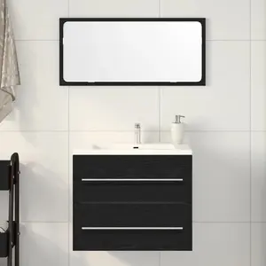 Тумба под умывальник VidaXL модель 862028, черный дуб, для раковины, 60 x 38,5 x 48 см
