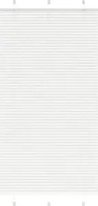 Плиссированная жалюзи VidaXL 110x200 см белая — ширина ткани 109,4 см