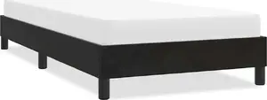 Каркас кровати VidaXL модель 4101381 черный бархат 80x220 см без матраса