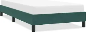 Каркас кровати VidaXL модель 4101382, темно-зеленый велюр, для матраса 80x220 см
