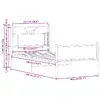 Каркас кровати VidaXL 4106970 Photo 10