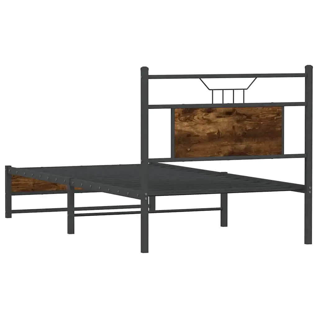 Каркас кровати VidaXL 4106901 — дуб, 96x2,07 м Photo 7