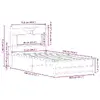 Каркас кровати VidaXL 4106898 дуб 80,5×196 см Photo 10
