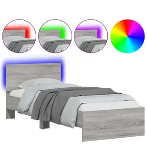 Gultas rāmis VidaXL 3207635 — rāmis 140×193 cm, augstums 70 cm