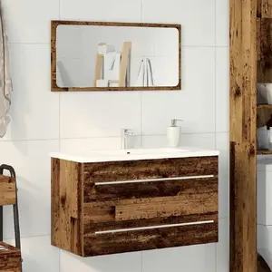 Тумба под раковину VidaXL модель 862533 в стиле старого дерева, 80 x 38,5 x 48 см
