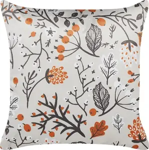 Decorative velvet cushion Beliani Montbretia 45 x 45 cm, off-white