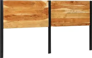 Изголовье VidaXL 4017560 — массив акации и металл, ширина 200 см