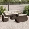 Уличная скамья VidaXL 3221652 ротанг с закалённым стеклом Photo 2