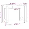 Стол VidaXL 860431 — офисный/рабочий стол Photo 10