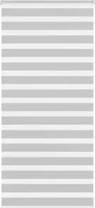 Рулонная штора Зебра VidaXL модель 4014497 светло-серая ткань ширина 105,9 см полиэстер