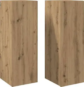 ТВ-тумбы набор 2 шт. VidaXL модель 856397, цвет дуб artisan, 30,5x30x90 см