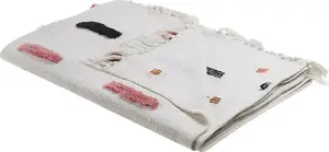 Cotton Blanket Beliani Alappuzha 130 x 180 cm multicolour