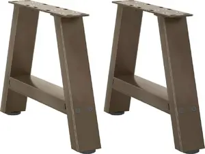 Kafijas galda kājas VidaXL komplekts 2 gab., tērauds, regulējamas 40 x (30–31) cm