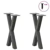 Запчасть для стола VidaXL 4012890 — металл, антрацит Photo 3