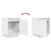 VidaXL тумбочка 861266 — белая деревянная прикроватная Photo 11