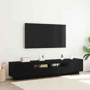 Тумбы под TV VidaXL модель 3333063, набор 2 шт., декор «чёрный дуб»