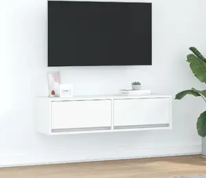 ТВ-тумба VidaXL модель 861526 белая, инженерная древесина, 100 x 31 x 25.5 см