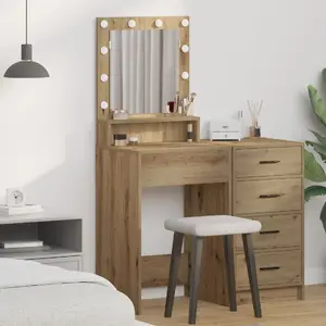 Spogulis VidaXL Artisan Ozols no inženiertehnikas koksnes — stāvošs spogulis, modelis 865126