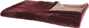 Плед Beliani TANTAN 150 x 200 см, бордовый