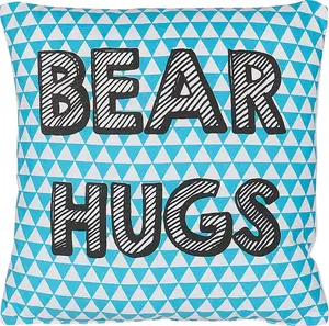 Children's pillow Beliani RADZKOT model with print, blue, 40 x 40 cm