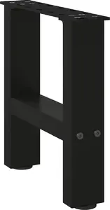 Ножки для кофейного столика VidaXL модель 4013256, сталь черная, комплект 2 шт., высота 30–31 см