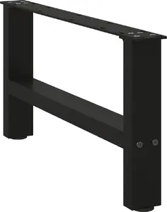 VidaXL kafijas galdiņa kājas modelis 4013268, melna tērauda, 2 gab., augstums 70 cm, diametrs 30–31 cm