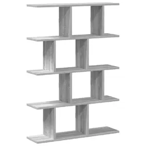 Полка VidaXL 860018, дерево, серый, 700×180×1000 мм, нагрузка до 60 кг