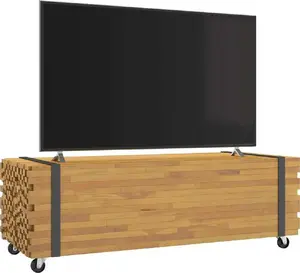 Журнальный стол VidaXL модель 4009311 из массива тика, 110 x 45 x 35 см