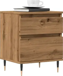 Тумба прикроватная VidaXL модель 857398, отделка Artisan Oak — шкафчик для хранения