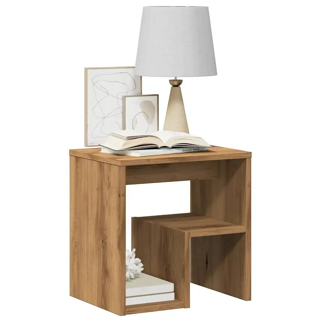 VidaXL 856529 Nightstand Oak 400×300×400 mm Photo 2