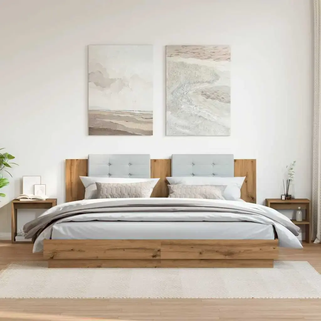 VidaXL 856529 Nightstand Oak 400×300×400 mm Photo 3