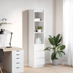Комод VidaXL модель 861661 белый клееное дерево 37,5x35x180 см