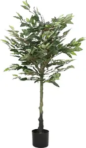 Artificial Ficus Tree VidaXL model 4103573 with 480 leaves, 130 cm, green