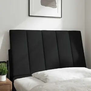 Headboard/Footboard Cushion VidaXL 4019137 Black, Polyester cover, Hollow polypropylene filling, Width 800 mm, Height 45 cm