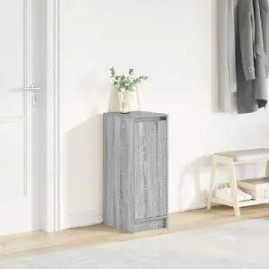 Тумба для обуви VidaXL модель 861864, цвет Sonoma серый, клееная древесина, 29,5x34x76 см