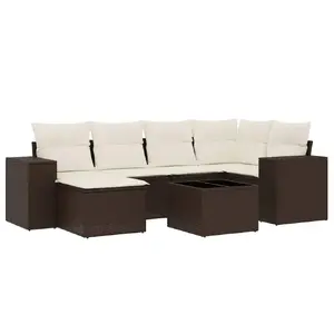 Мебель для улицы VidaXL 3222872 — комплект для сада из 7 предметов с подушками