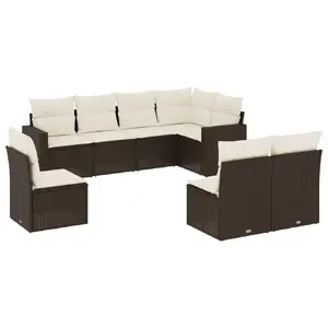 Скамья уличная VidaXL 3251420 из ротанга с закалённым стеклом, кремовая, нагрузка до 110 кг