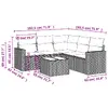 VidaXL уличный комплект мебели 3218953 — 6 предметов Photo 3
