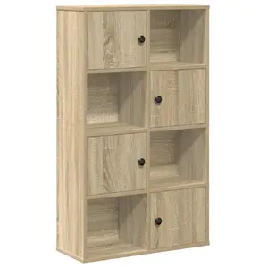 Книжный шкаф для гостиной VidaXL 860393, дуб, каркас и полки из дерева, 60×24×101,5 см