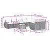 VidaXL 3254180 — 9 предметов уличной мебели Photo 3