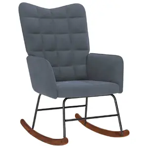Šūpuļkrēsls/glideris VidaXL 4016833, apvilkts krēsls, pelēks