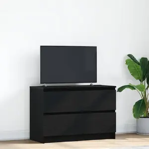 ТВ-тумба VidaXL модель 861788 черная клееная древесина 80x35x54 см