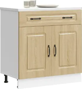 Virtuves apakšējā skapīte VidaXL Kalmar (modelis 853500) Sonoma ozola apdare