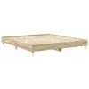 Каркас кровати VidaXL 3328701 Дуб 2,03x2,03 м Photo 4