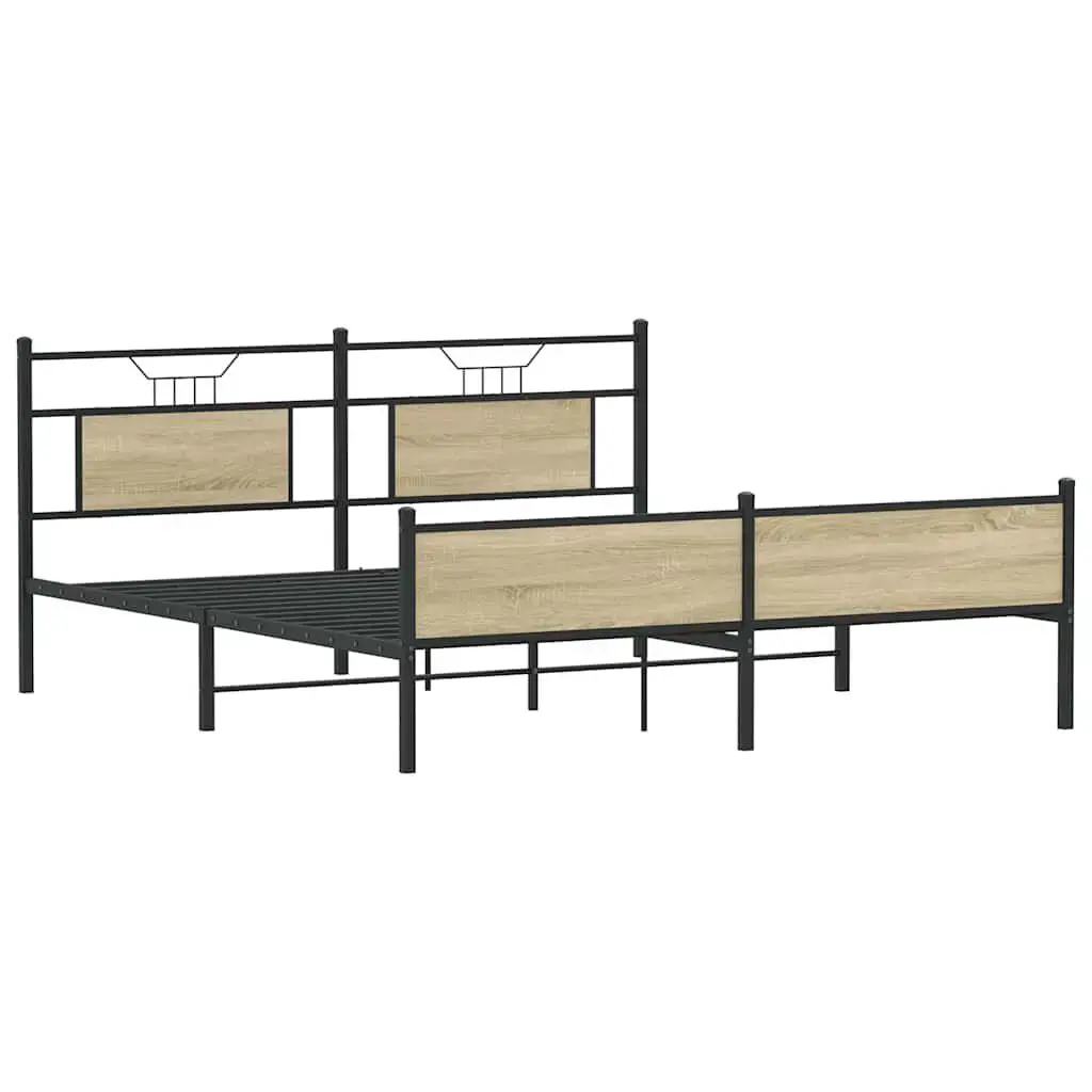 Каркас кровати VidaXL 3325125 дуб Photo 4