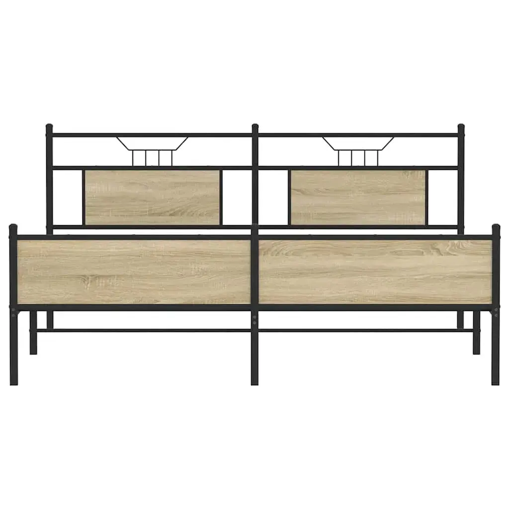 Каркас кровати VidaXL 3325125 дуб Photo 5