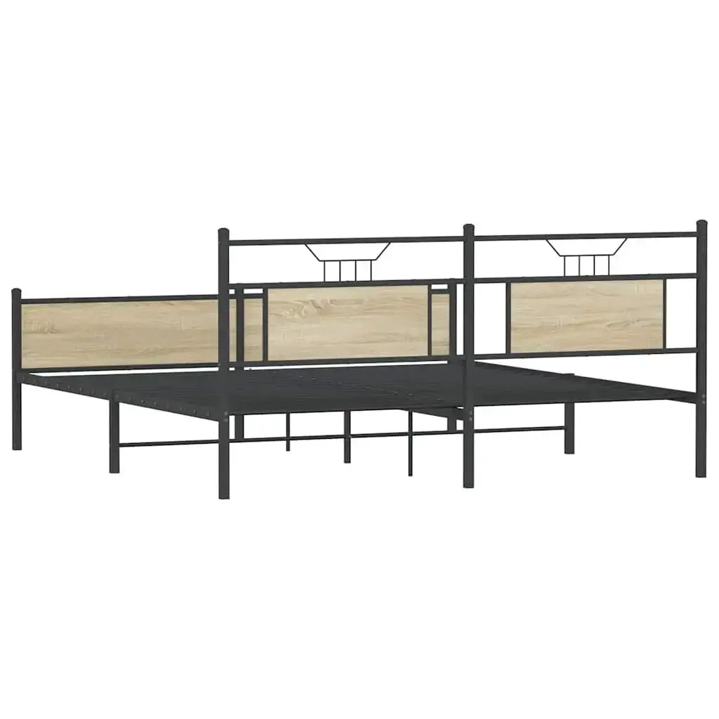 Каркас кровати VidaXL 3325125 дуб Photo 7