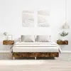 Каркас кровати VidaXL 3328721 дуб для 140x200 см Photo 2