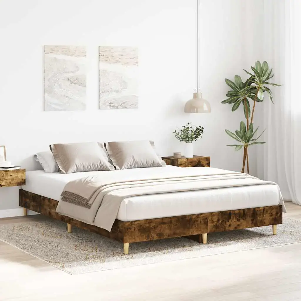 Каркас кровати VidaXL 3328721 дуб для 140x200 см Photo 3