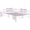 Каркас кровати VidaXL 861034 дуб для 120x200 см Photo 9